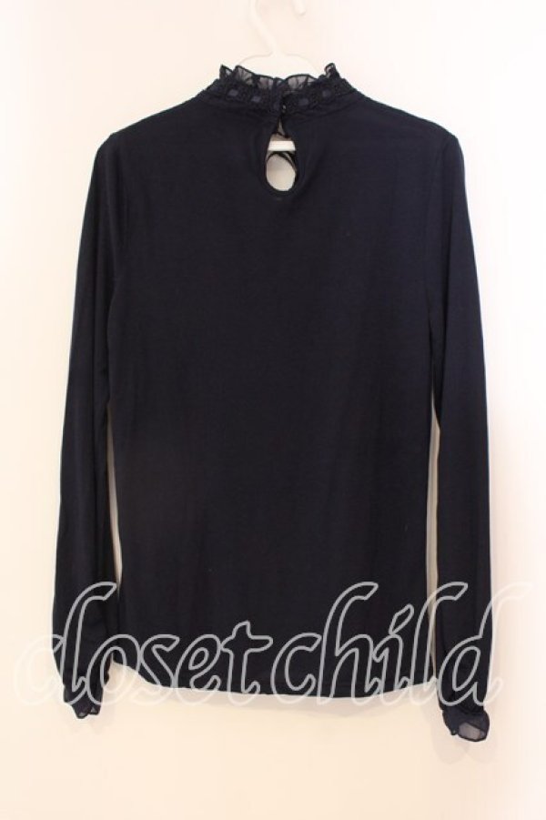 画像2: axes femme / スタンドカラーインナープルオーバー M ネイビー O-25-12-22-038-AX-TO-OW-OS (2)