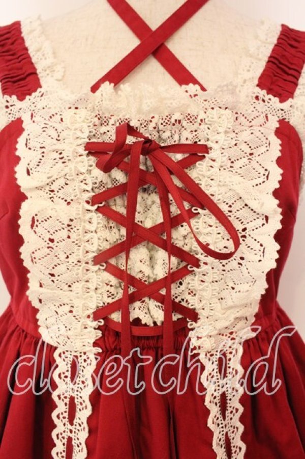 画像2: BABY,THE STARS SHINE BRIGHT / ベビードールジャンパースカート  えんじ O-25-12-22-003-BA-OP-OW-OS (2)