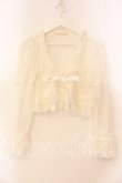 画像1: Pina sweetcollection / レース地ボレロ  シロ O-25-12-22-045-LO-TO-OW-OS (1)