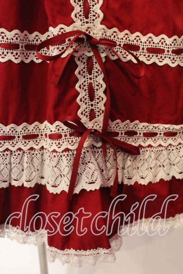 画像3: BABY,THE STARS SHINE BRIGHT / ベビードールジャンパースカート  えんじ O-25-12-22-003-BA-OP-OW-OS (3)