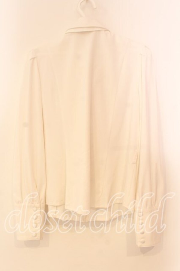 画像4: Sheglit / ビショップスリーブジャボブラウス M ホワイト O-25-12-22-047-EL-BL-OW-OS (4)