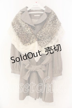 画像: axes femme / ファーストール付きワンピコート M ベージュ O-25-12-22-054-AX-CO-IG-OS