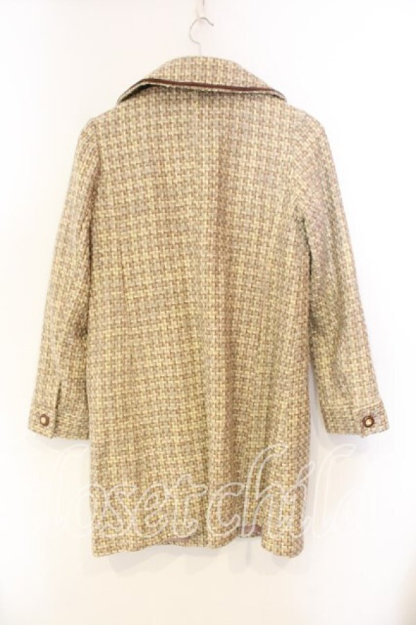 画像2: axes femme / ツイードコート  ベージュ O-25-12-22-056-AX-CO-IG-OS (2)