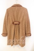 画像2: axes femme / ファー付きツイードチェックコート【ファー欠品】  ブラウン×アイボリー O-25-12-22-058-AX-CO-IG-OS (2)