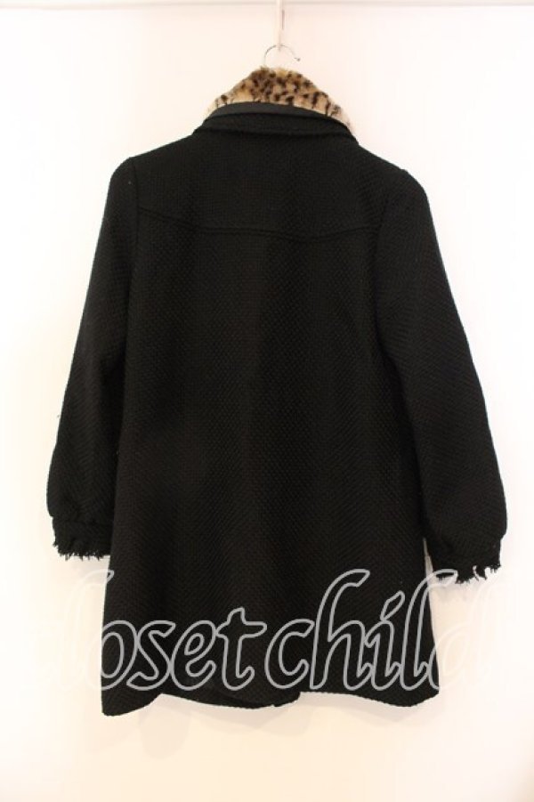 画像2: axes femme / ティペット付きロービングコート M クロ O-25-12-22-060-AX-CO-IG-OS (2)