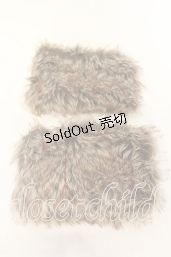 画像3: axes femme / ファーカラーコート Ｌ アイボリー×ブラウン O-25-12-22-061-AX-CO-IG-OS (3)