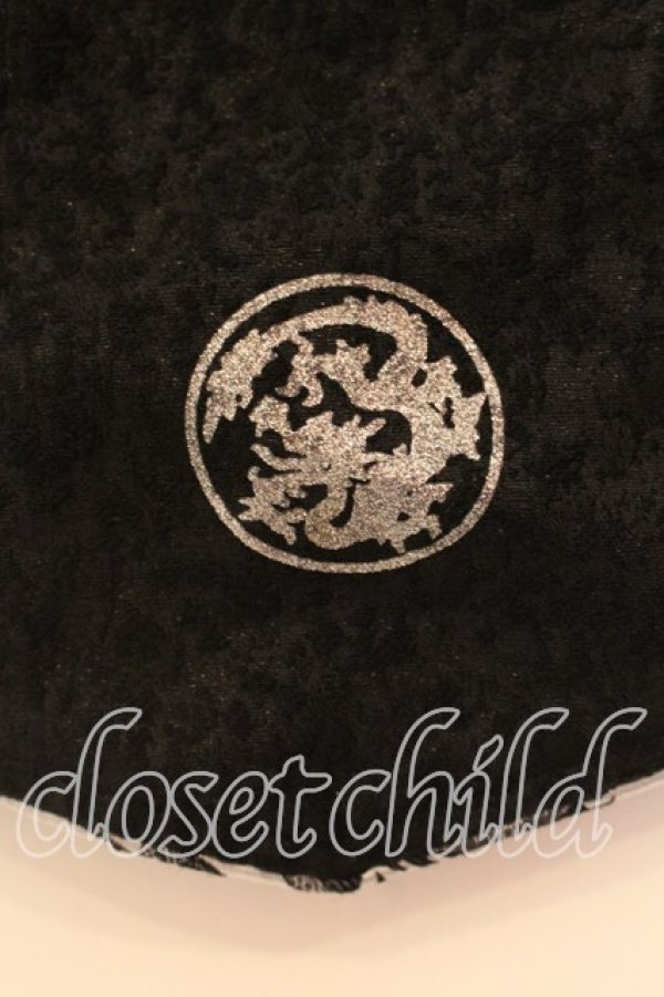 画像3: Qutie Frash / 2019 プレミアム白鶴セットチャイナつけ襟  ブラック×シルバー系 O-25-12-22-066-QU-BG-IG-OS (3)