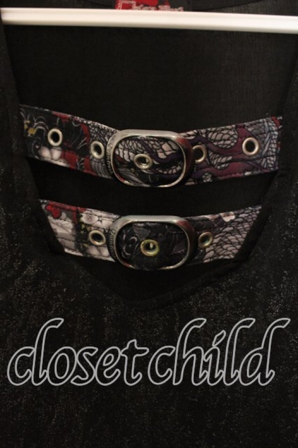 画像2: Qutie Frash / ベルトタンク  ブラック O-25-12-22-068-QU-TO-IG-OS (2)