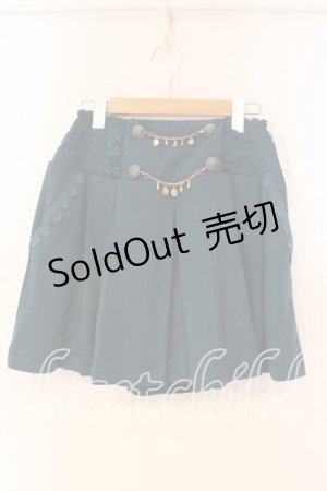 画像: axes femme / チャーム付タックスカート M Bグリーン O-25-12-22-1014-AX-SK-IG-ZT517