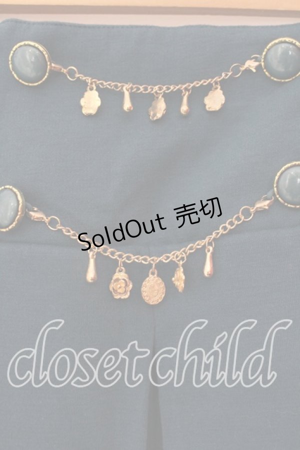 画像2: axes femme / チャーム付タックスカート M Bグリーン O-25-12-22-1014-AX-SK-IG-ZT517 (2)