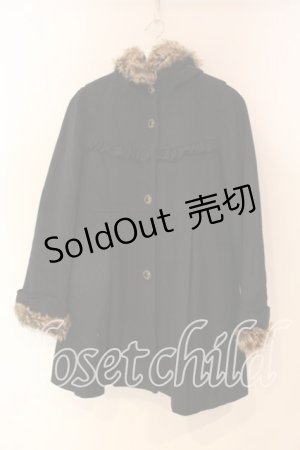 画像: axes femme / BackフリルAラインコート ｍ クロ O-25-12-22-1002-AX-CO-IG-ZT-CO043