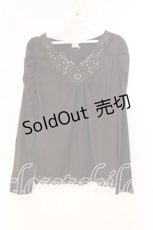 画像: axes femme / ギャザーショルダーカットソー M ブラウン O-25-12-22-1020-AX-TO-IG-ZT525