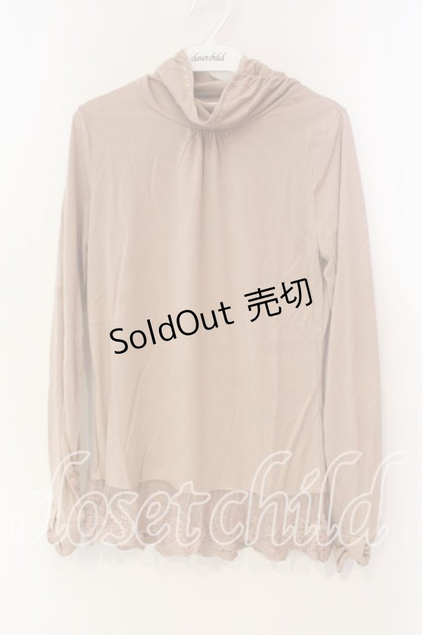 画像1: axes femme / ストーン付きインナーカットソー M ピンク O-25-12-22-1023-AX-TO-IG-ZT525 (1)