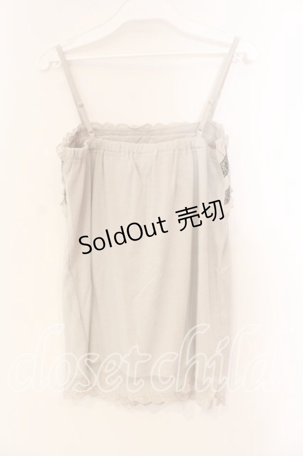 画像2: axes femme / ジャガードラインキャミソール  アイボリー O-25-12-22-1027-AX-TO-IG-ZT525 (2)