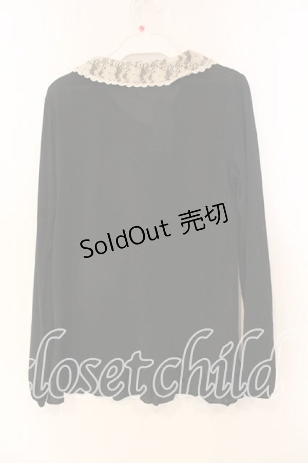 画像2: axes femme / 衿付きプルオーバー ｍ クロ O-25-12-22-1029-AX-TO-IG-OS (2)