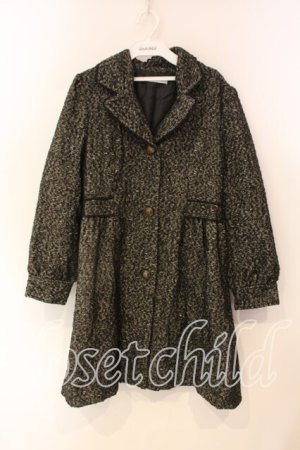 画像: axes femme / ツイードワンピ風コート M クロ O-25-12-22-1003-AX-CO-IG-ZT-CO043