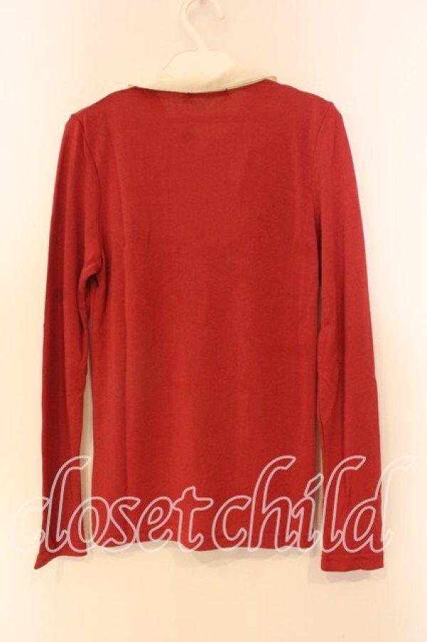 画像2: axes femme / 重ね着風カットソー M アカ×オフ O-25-12-22-1031-AX-TO-IG-OS (2)