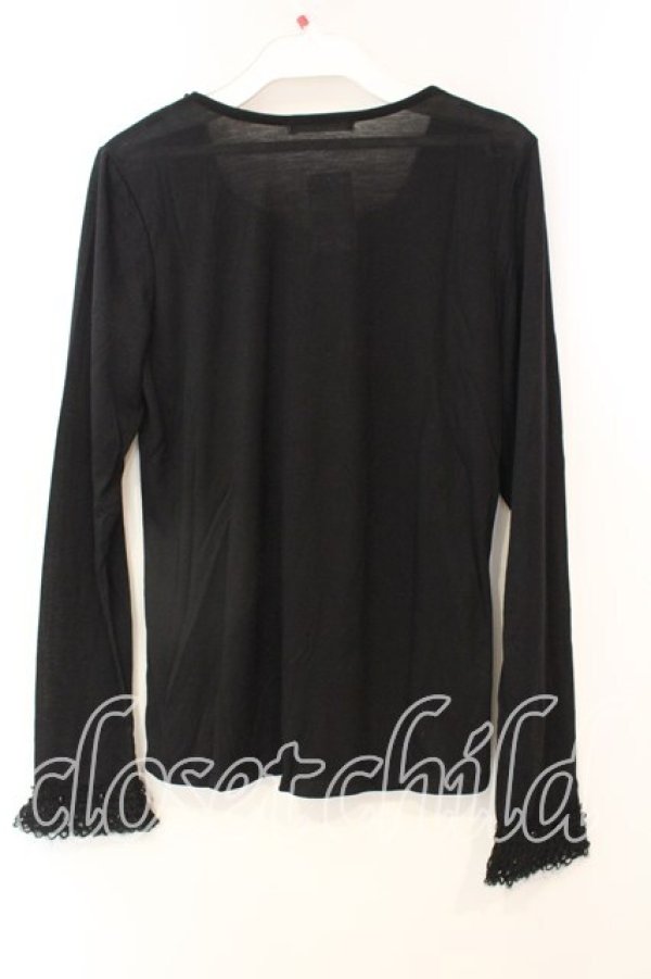 画像2: axes femme / カギ針使いインナープルオーバー M クロ O-25-12-22-1038-AX-TO-IG-OS (2)