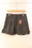 画像1: axes femme / ロールアップショートパンツ M クロ O-25-12-22-1040-AX-PA-IG-OS (1)