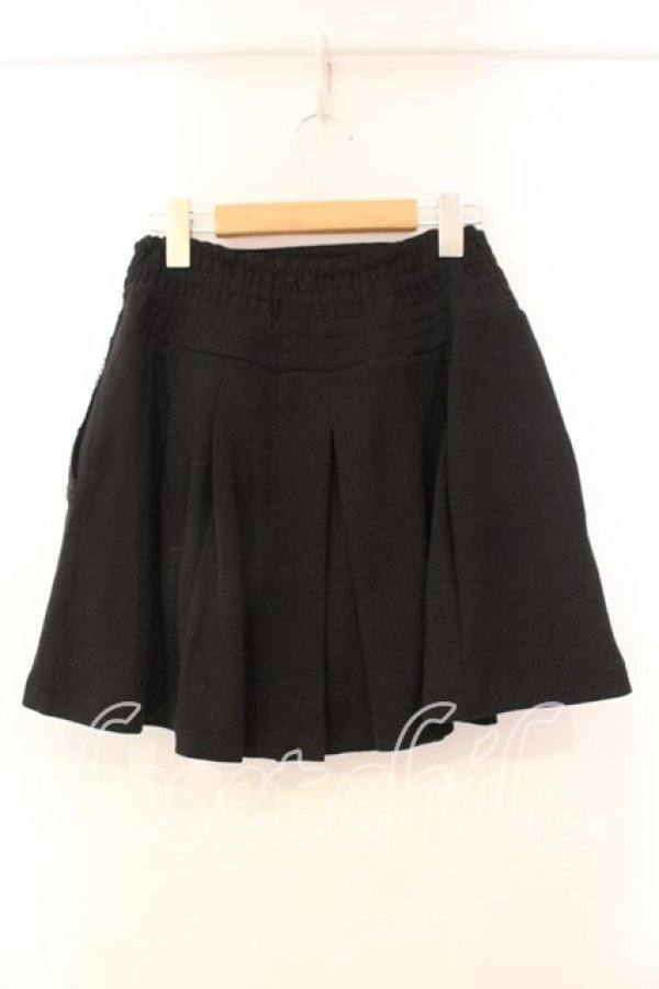 画像2: axes femme / チャーム付タックスカート M クロ O-25-12-22-1043-AX-SK-IG-OS (2)