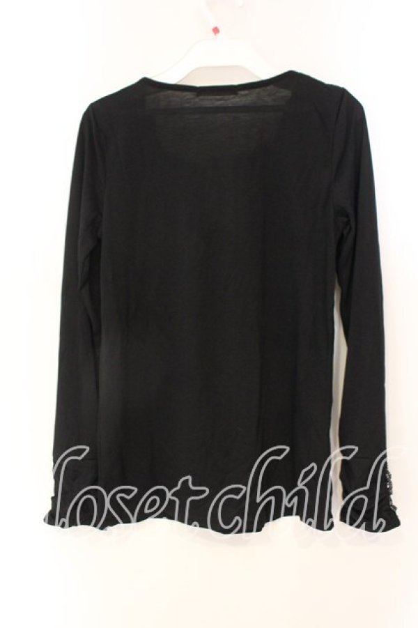 画像2: axes femme / パール使いインナープルオーバー M クロ O-25-12-22-1046-AX-TO-IG-OS (2)