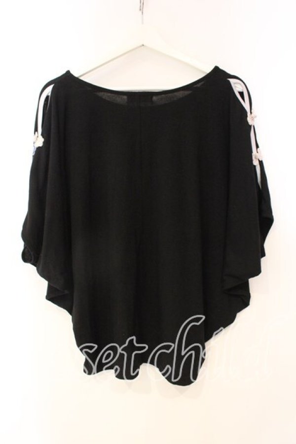 画像3: Qutie Frash / 2019年ノベルティTシャツ  ブラック×ホワイト O-25-12-22-075-QU-TO-IG-OS (3)