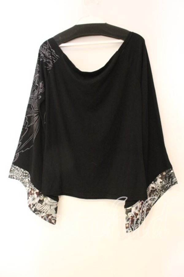 画像3: Qutie Frash / 2019年プレミアム 白鶴インナーTシャツ  ブラック O-25-12-22-077-QU-TO-IG-OS (3)