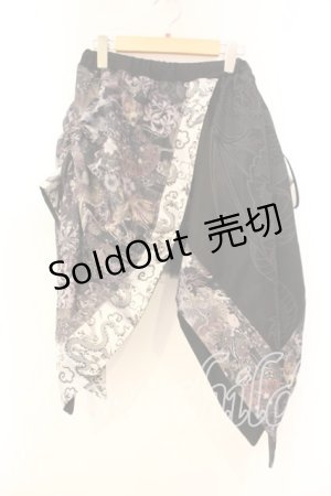 画像: Qutie Frash / アシメスカート  ブラック O-25-12-22-079-QU-SK-IG-OS