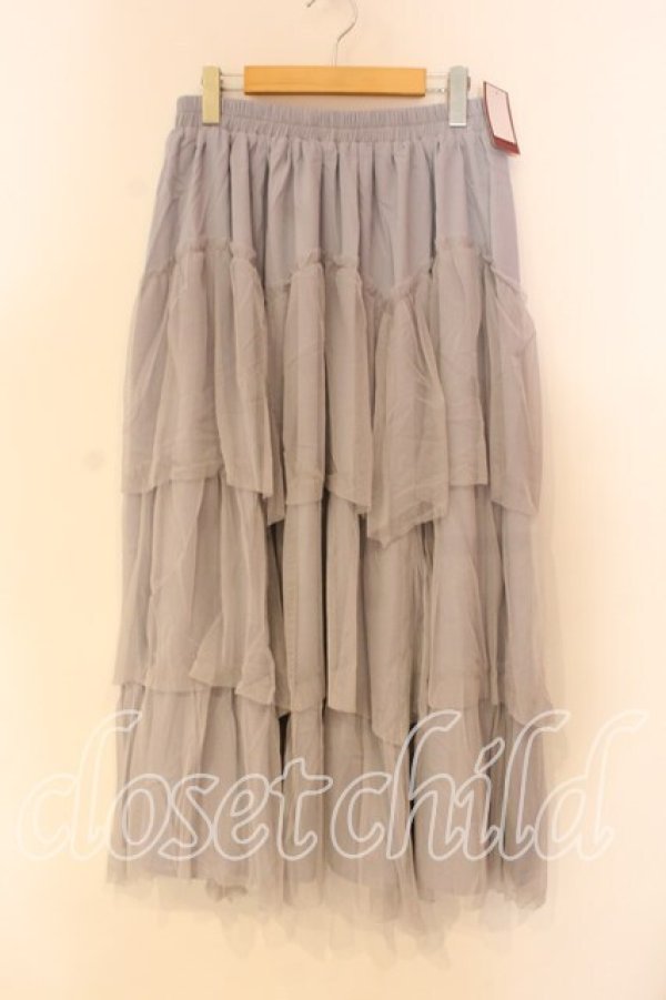 画像1: Taberunosky / チュールロングスカート ONE SIZE グレー O-25-12-22-084-0-SK-IG-OS (1)