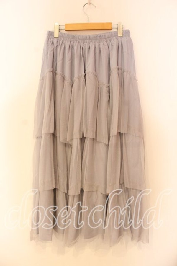 画像2: Taberunosky / チュールロングスカート ONE SIZE グレー O-25-12-22-084-0-SK-IG-OS (2)