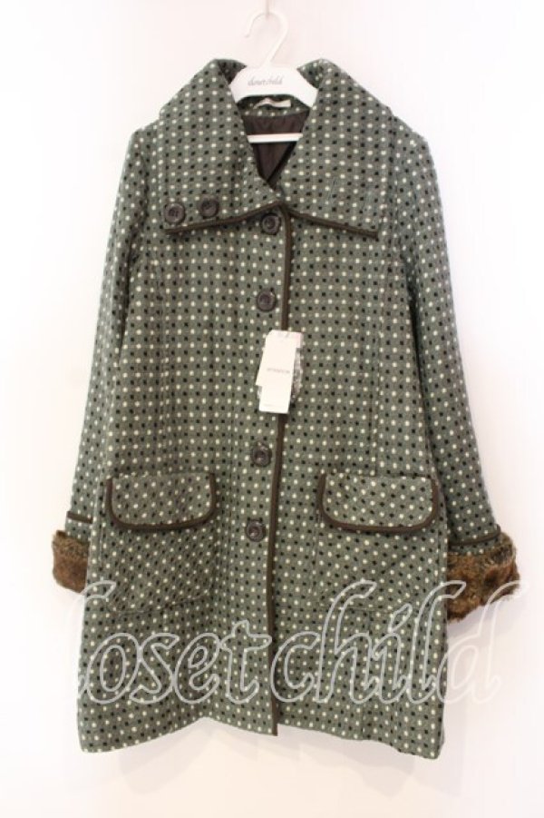 画像1: axes femme / ドットコート M グリーン O-25-12-22-086-AX-CO-IG-OS (1)