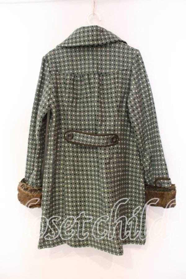画像2: axes femme / ドットコート M グリーン O-25-12-22-086-AX-CO-IG-OS (2)