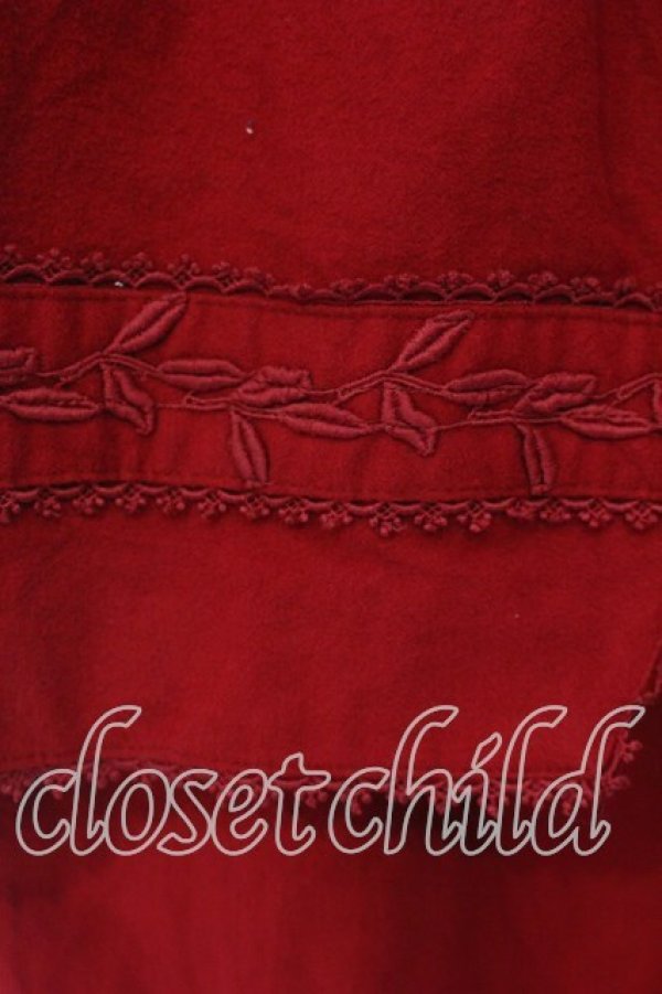 画像2: STREET ORGAN / オーバースカート付き起毛スカート M アカ O-25-12-22-089-EL-SK-OW-OS (2)