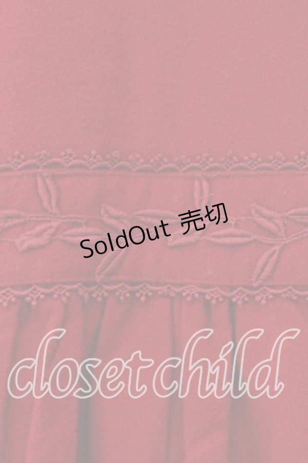 画像2: STREET ORGAN / レース使い起毛トップス M アカ O-25-12-22-090-EL-TO-OW-OS (2)