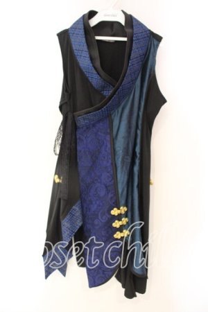 画像: Qutie Frash / チャイナインナーチュニック  ブルー O-25-12-22-094-QU-TO-OW-OS