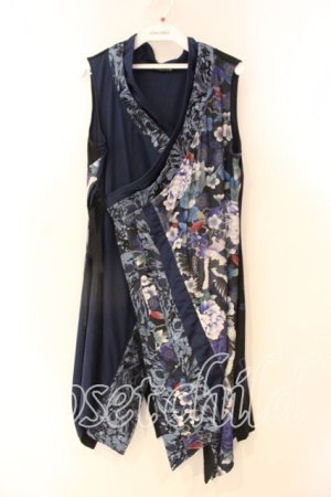 画像: Qutie Frash / 着物チュニック  ブルー O-25-12-22-095-QU-TO-OW-OS