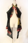 画像1: Qutie Frash / チャイナオフショル着物カーデ  ブラック×レッド O-25-12-22-098-QU-TO-OW-OS (1)