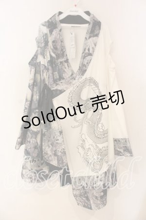 画像: Qutie Frash / 肩あき着物カーデ  ホワイト O-25-12-22-099-QU-TO-OW-OS