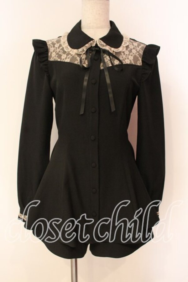 画像1: Secret Honey / レース切替セットアップ 2 クロ O-25-12-22-008-CA-PA-OW-OS (1)