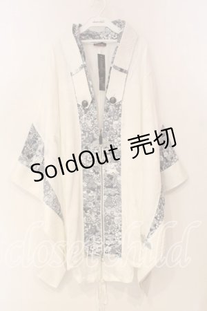 画像: Qutie Frash / 着物カーデ  ホワイト O-25-12-22-101-QU-TO-OW-OS