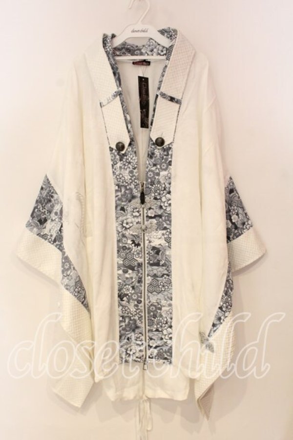 画像1: Qutie Frash / 着物カーデ  ホワイト O-25-12-22-101-QU-TO-OW-OS (1)