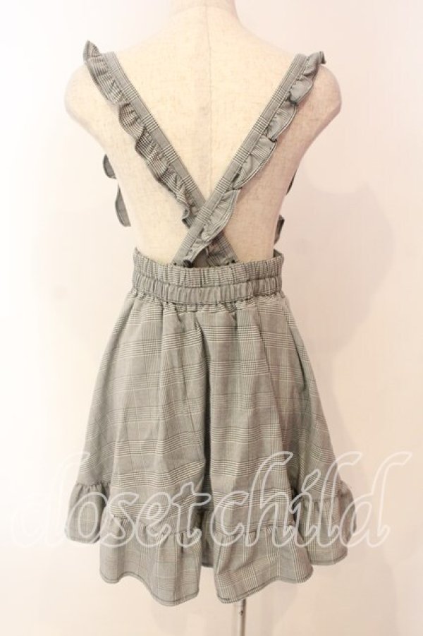 画像2: MA*RS / グレンチェックサス付きスカート  グレー O-25-12-22-013-EL-SK-OW-OS (2)