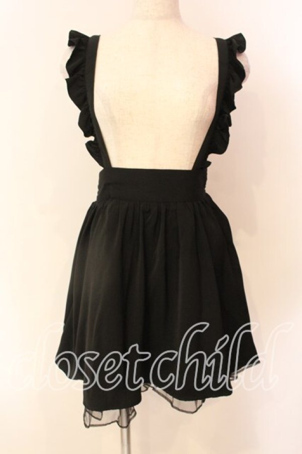 画像1: Ank Rouge / 裾シフォンフリルスカート M クロ O-25-12-22-014-CA-SK-OW-OS (1)