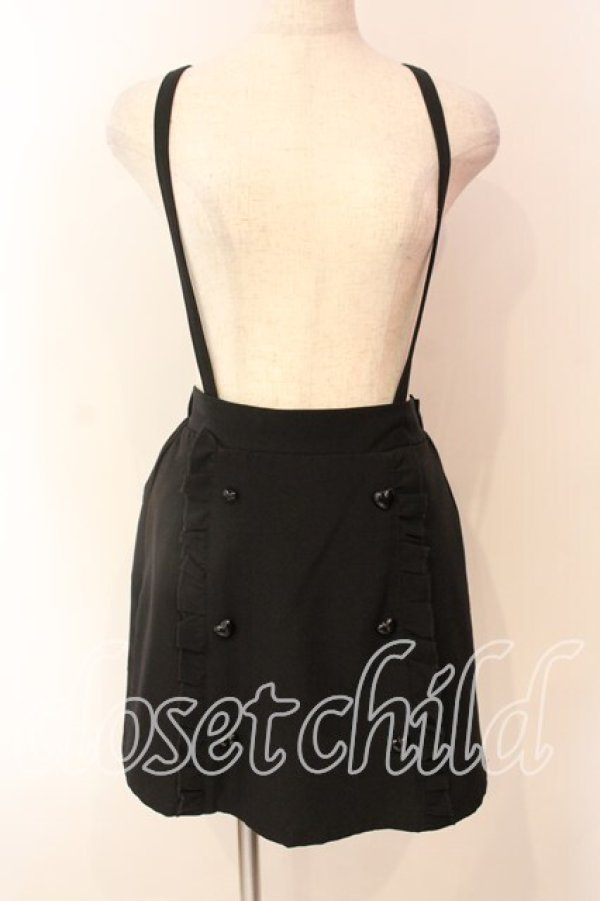 画像1: MA*RS / ハートボタン台形スカート  クロ O-25-12-22-015-EL-SK-OW-OS (1)