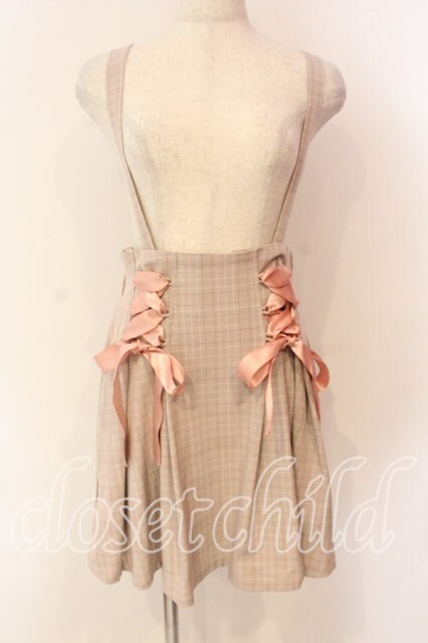 画像1: MA*RS / ダブルスピンドルチェックスカート  ピンク O-25-12-22-016-EL-SK-OW-OS (1)