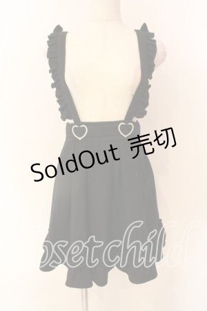 画像: evelyn / ハートバックル起毛スカート  クロ O-25-12-22-017-LO-SK-OW-OS