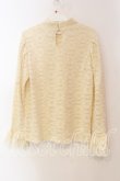 画像2: axes femme / レースフレア袖起毛レースプルオーバー Ｆ クリーム O-25-12-22-025-AX-TO-IG-OS (2)