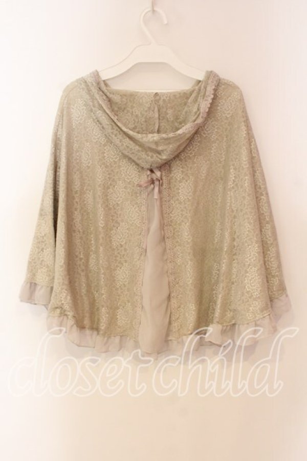 画像2: axes femme / レーシーポンチョ M キナリ O-25-12-22-027-AX-TO-OW-OS (2)