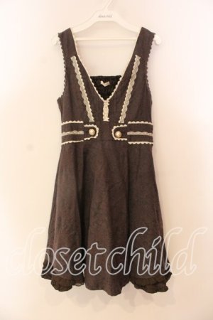 画像: axes femme / ブーケ×バラJQジャンスカ M ブラウン O-25-12-22-036-AX-OP-OW-OS