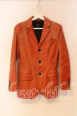画像1: Jean Paul GAULTIER / ユーズドカウレザーテーラードジャケット 40 オレンジ O-25-12-23-001-GO-CO-YM-OS (1)